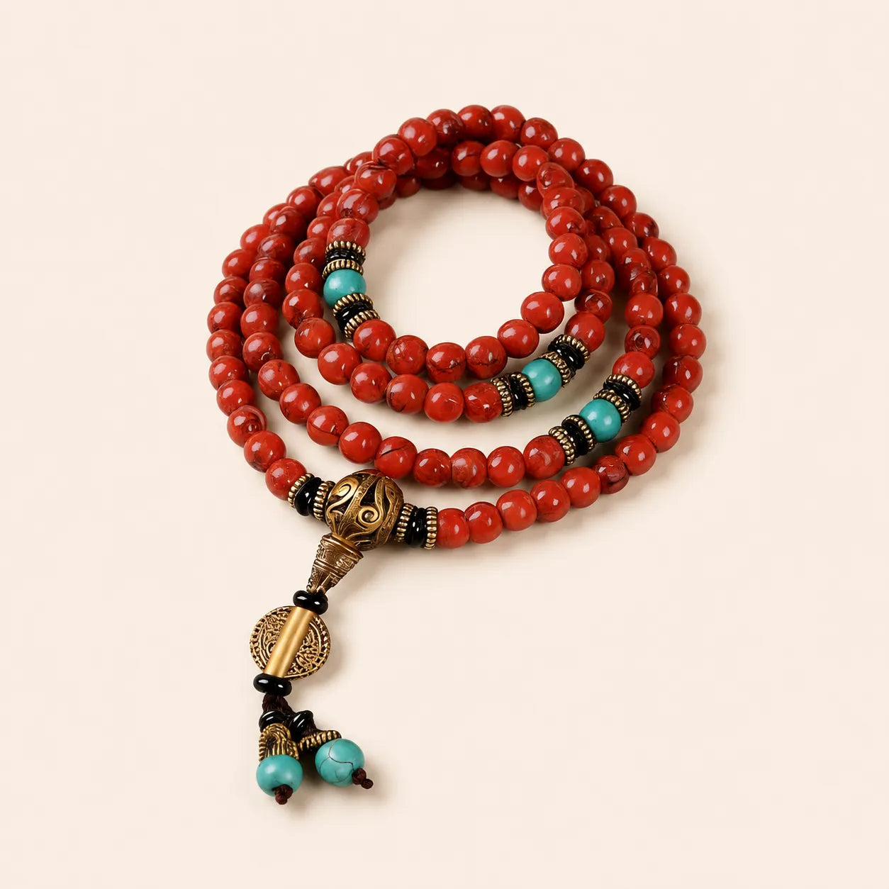 Red Stone 108 Mala