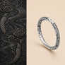 Rising Cloud Relief Cuff Bracelet with silver-tone cloud relief design by TheFuMaster