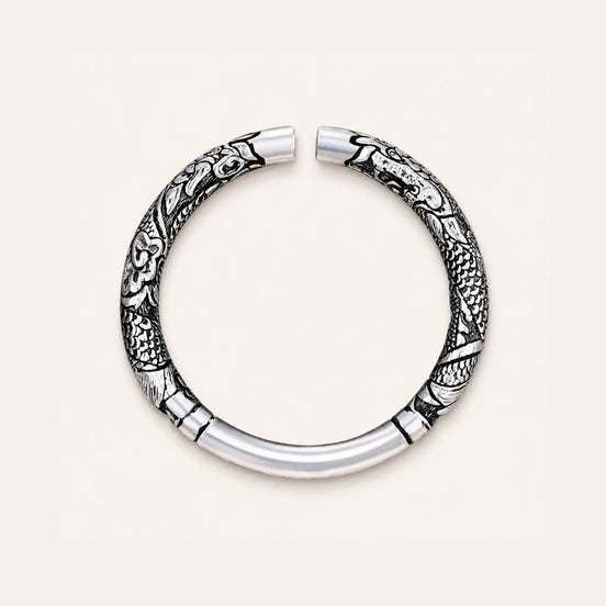 Rising cloud relief cuff bracelet by TheFuMaster