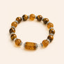 Tiger Eye Fortune Symbol Bracelet with tiger eye