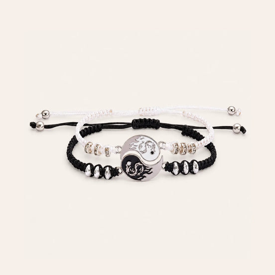 Two sides yin yang couple bracelet set by TheFuMaster