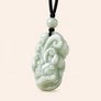 White Jade Pixiu Pendant with white jade and pixiu