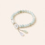 White Stone Drop Bracelet