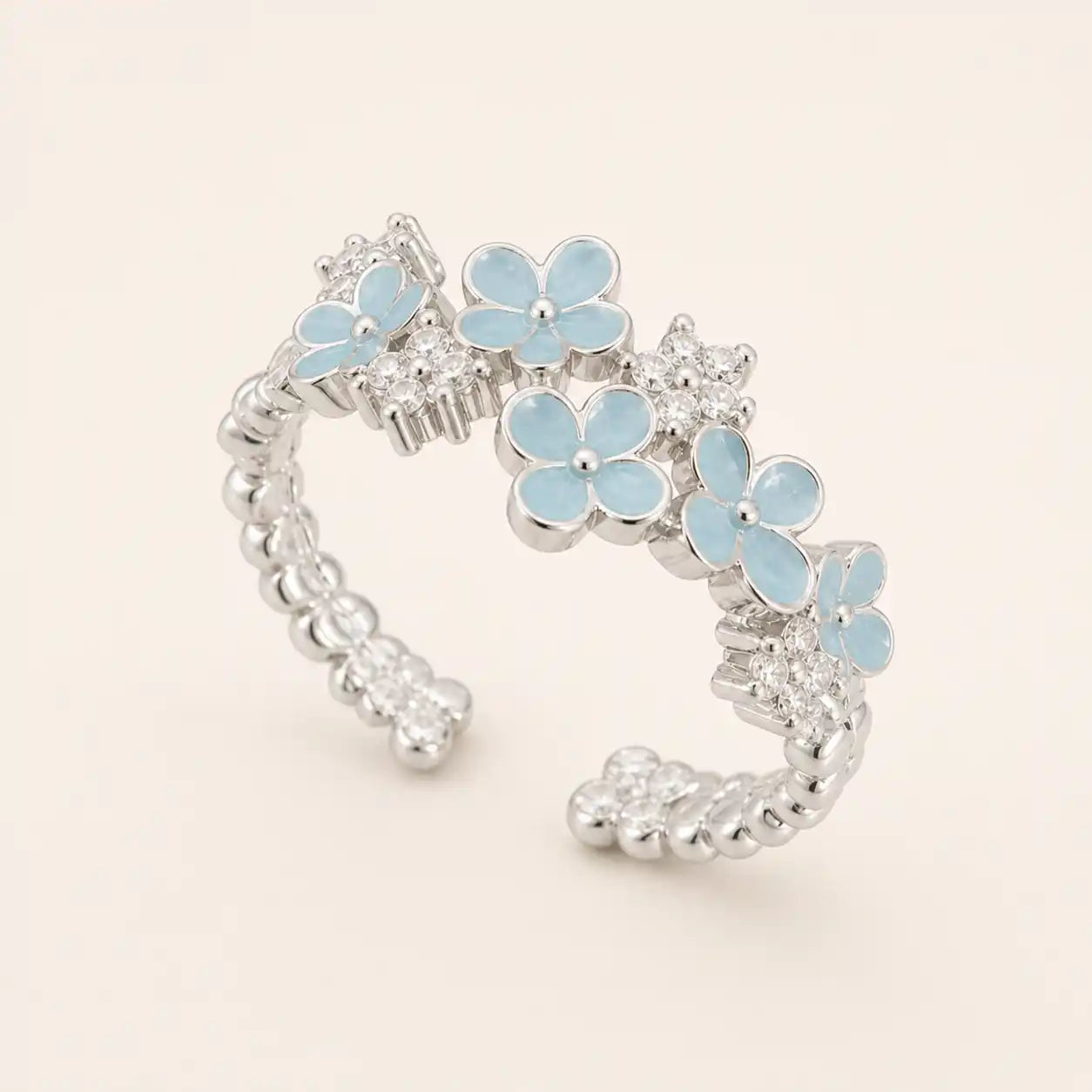 Wisteria Flower Adjustable Ring